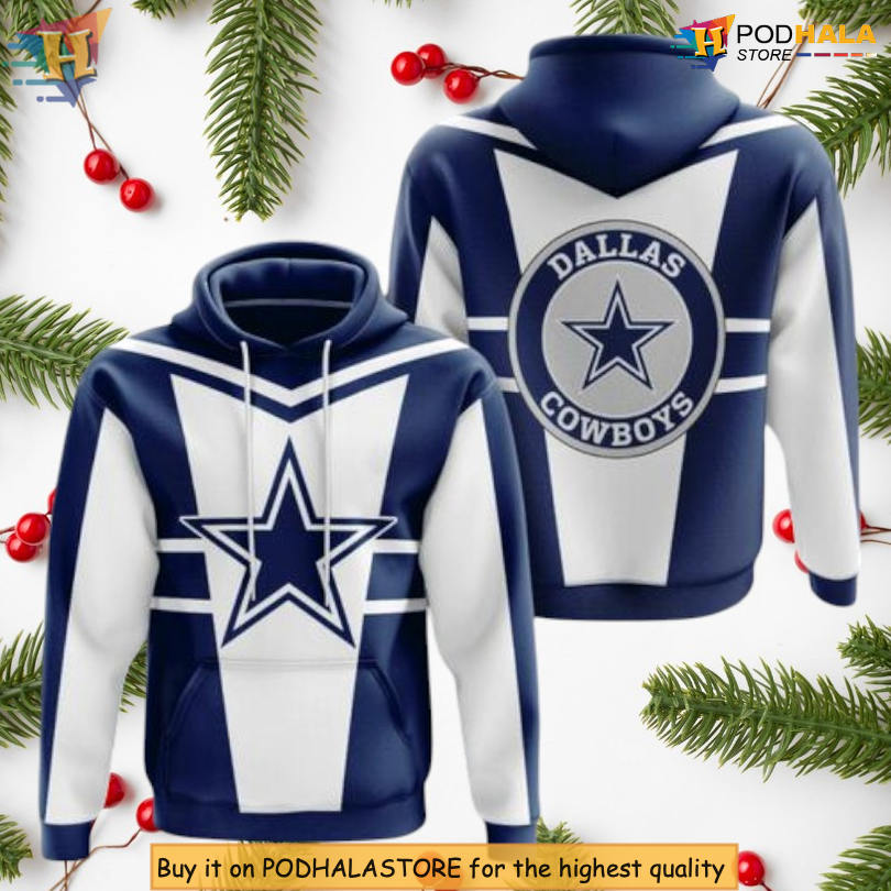 Vibrant Pattern Series Dallas Cowboys All Over Print Hoodie 3D Team Wear
