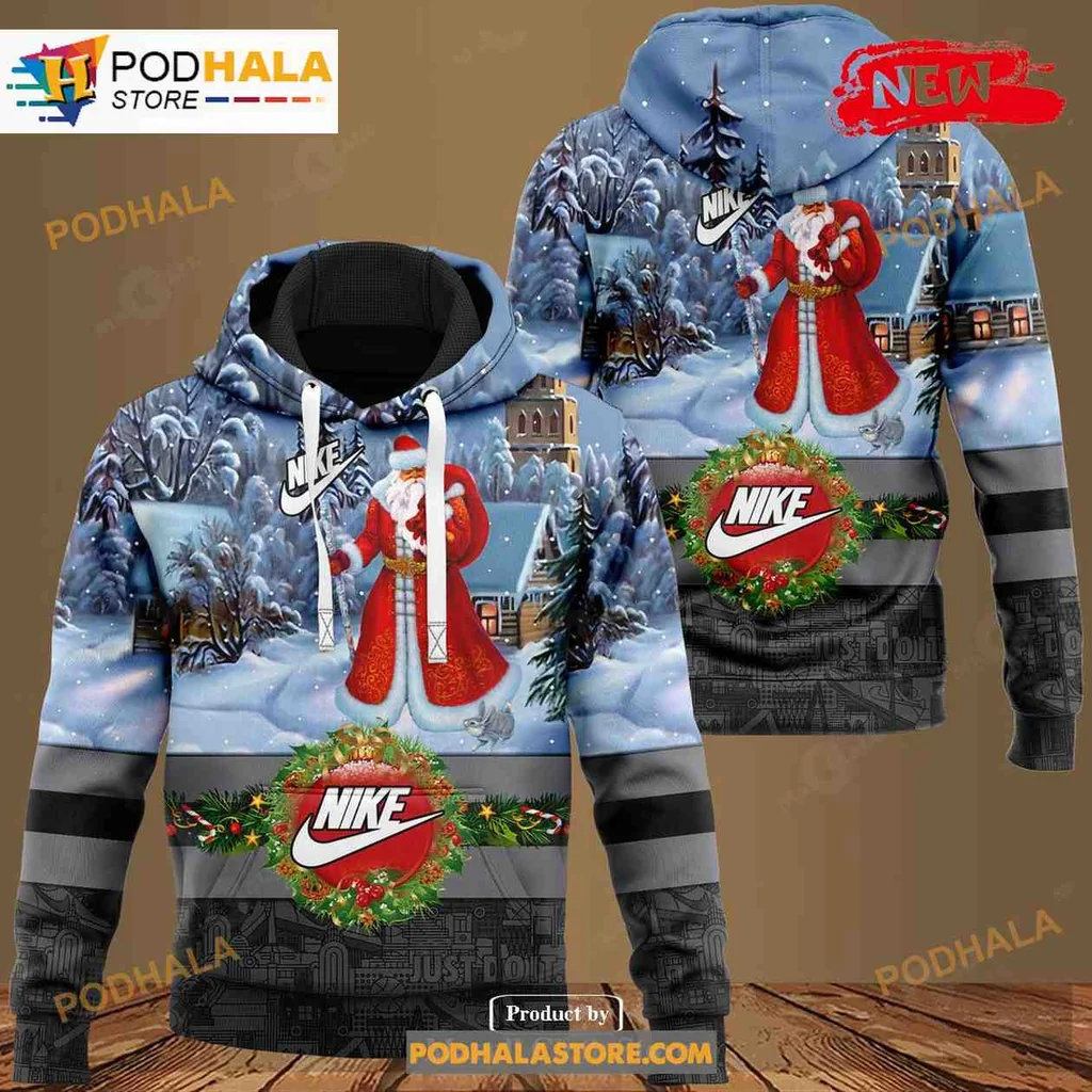Vibrant Santa Claus 3d Hoodie With Cheerful Christmas Design