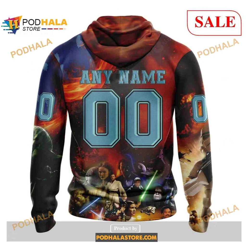 Vibrant Seattle Kraken Star Wars All Over Print Hoodie Featuring Darth Vader And Stormtrooper Vibrant Seattle Kraken Star Wars All Over Print Hoodie Featuring Darth Vader And Stormtrooper