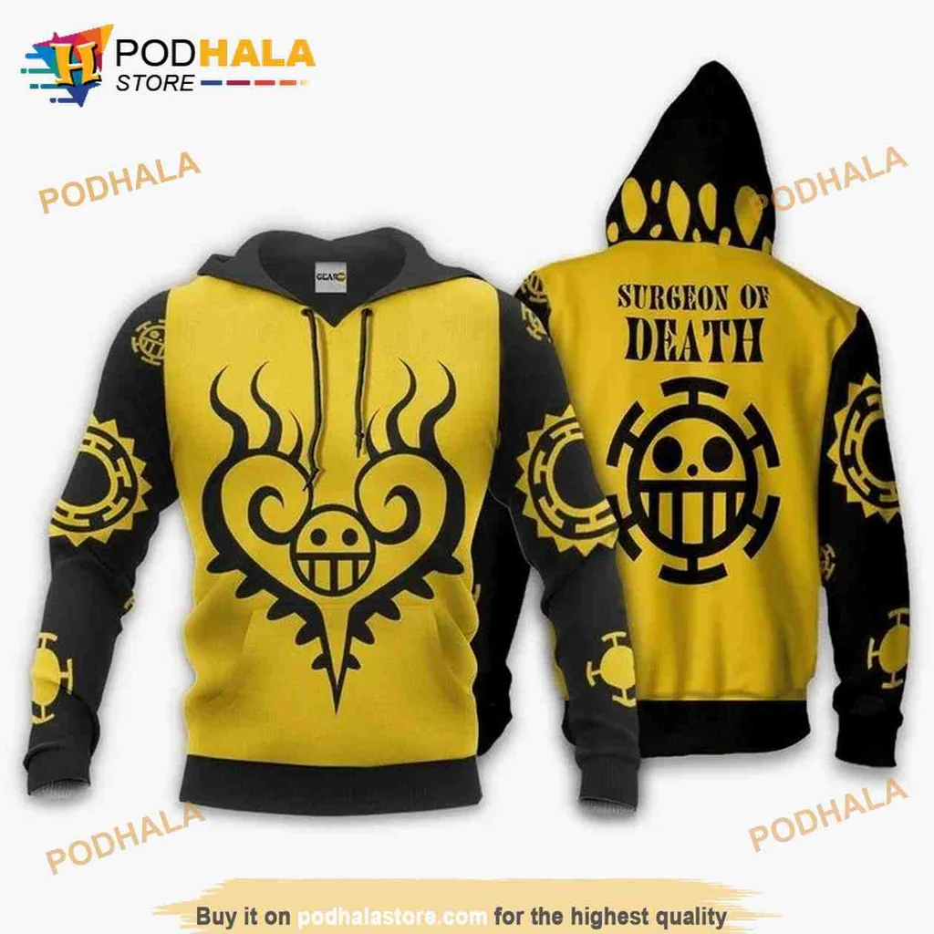 Vibrant Surgeon Of Death 3d Hoodie With Heart And Skull Design