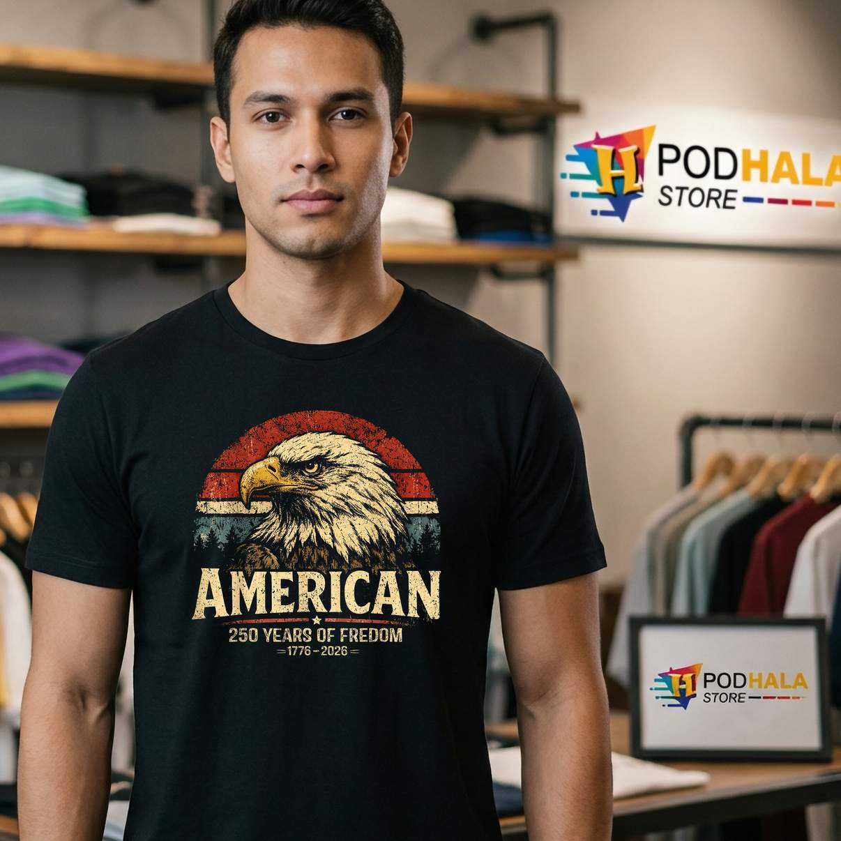 Vintage 250 Years America Shirt 250th Anniversary USA 1776 To 2026