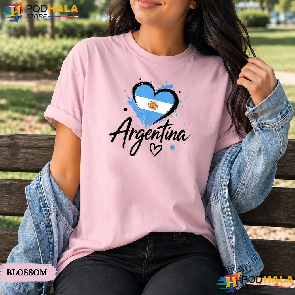 Vintage Argentina Flag Comfort Colors T-Shirt Argentinian Pride Graphic Apparel