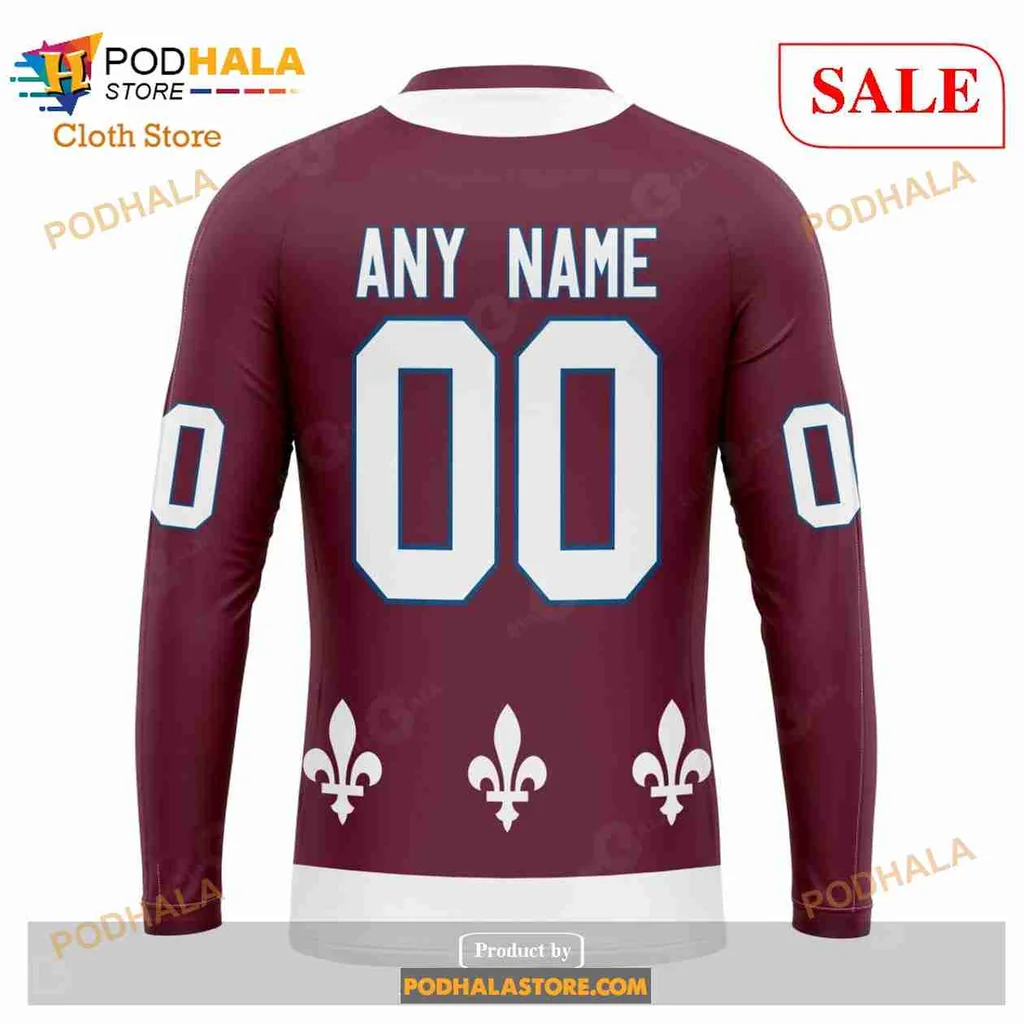 Vintage Colorado Avalanche 3d Hoodie With Retro Logo And Fleur De Lis Design - Product View 5 Vintage Colorado Avalanche 3d Hoodie With Retro Logo And Fleur De Lis Design - Product View 5