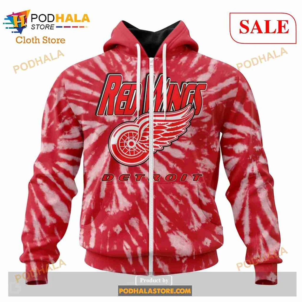 Vintage Detroit Red Wings All Over Print Hoodie, Retro Tie Dye Design Sweatshirt Vintage Detroit Red Wings All Over Print Hoodie, Retro Tie Dye Design Sweatshirt