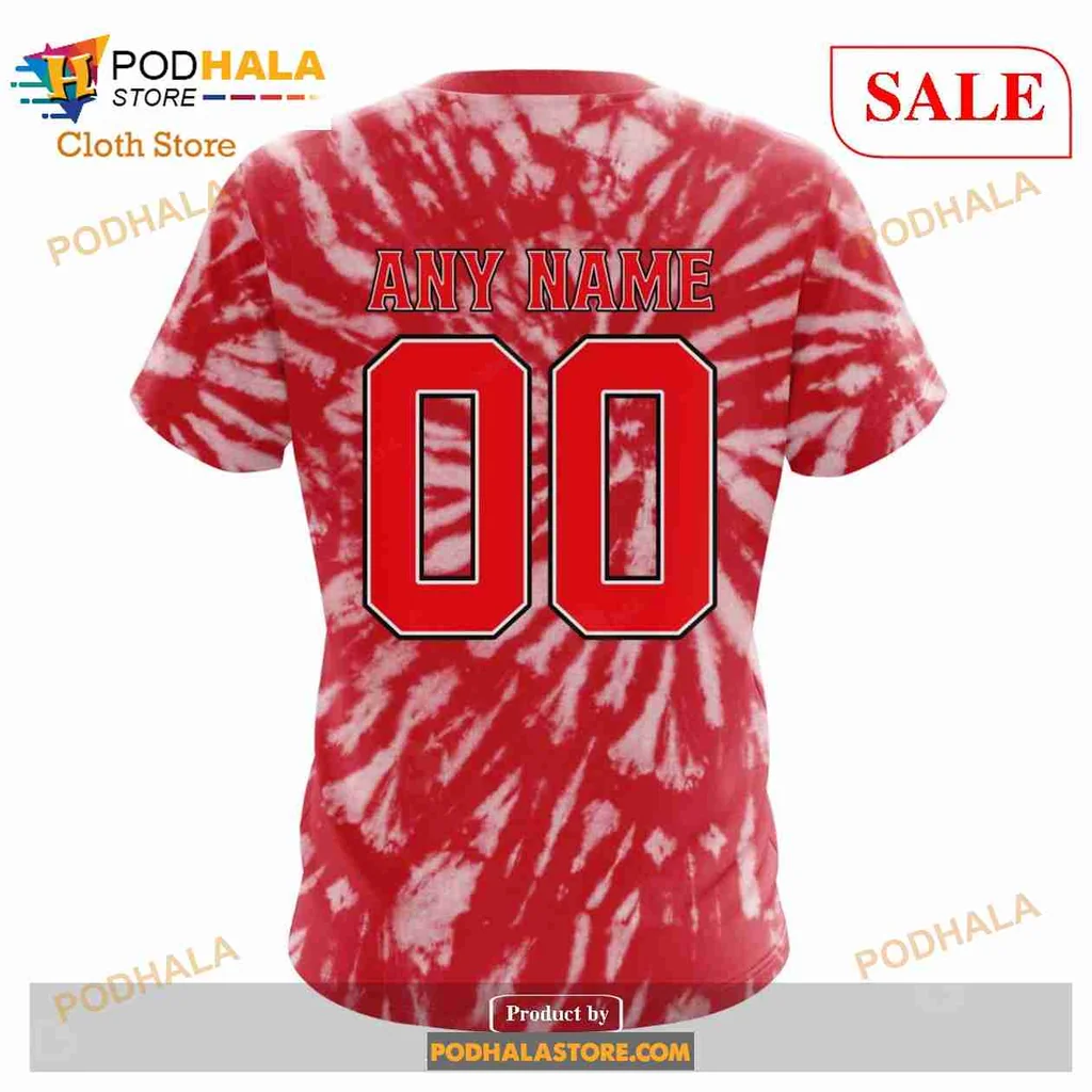 Vintage Detroit Red Wings 3d Hoodie, Retro Tie Dye Design Sweatshirt - Product View 7 Vintage Detroit Red Wings 3d Hoodie, Retro Tie Dye Design Sweatshirt - Product View 7