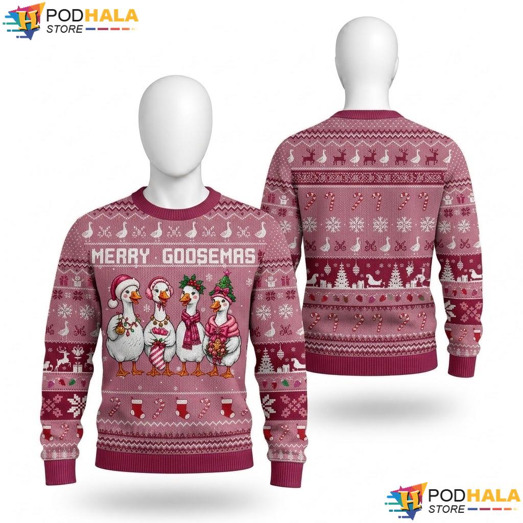 Vintage Goosemas Merry Elf Costume Sweater Christmas Holiday Mens Top