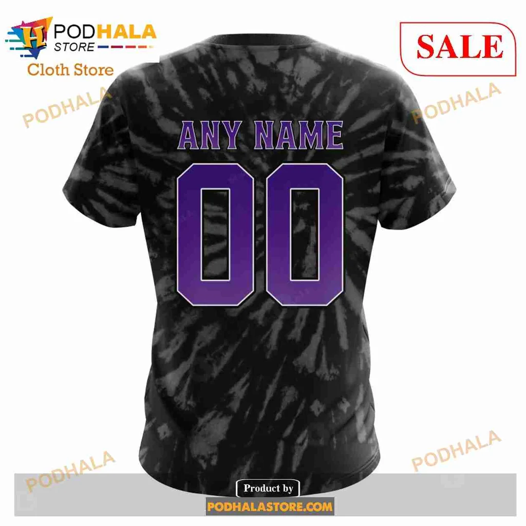 Vintage Los Angeles Kings 3d Hoodie With Crown Graphic In Tie Dye Style - Product View 7 Vintage Los Angeles Kings 3d Hoodie With Crown Graphic In Tie Dye Style - Product View 7