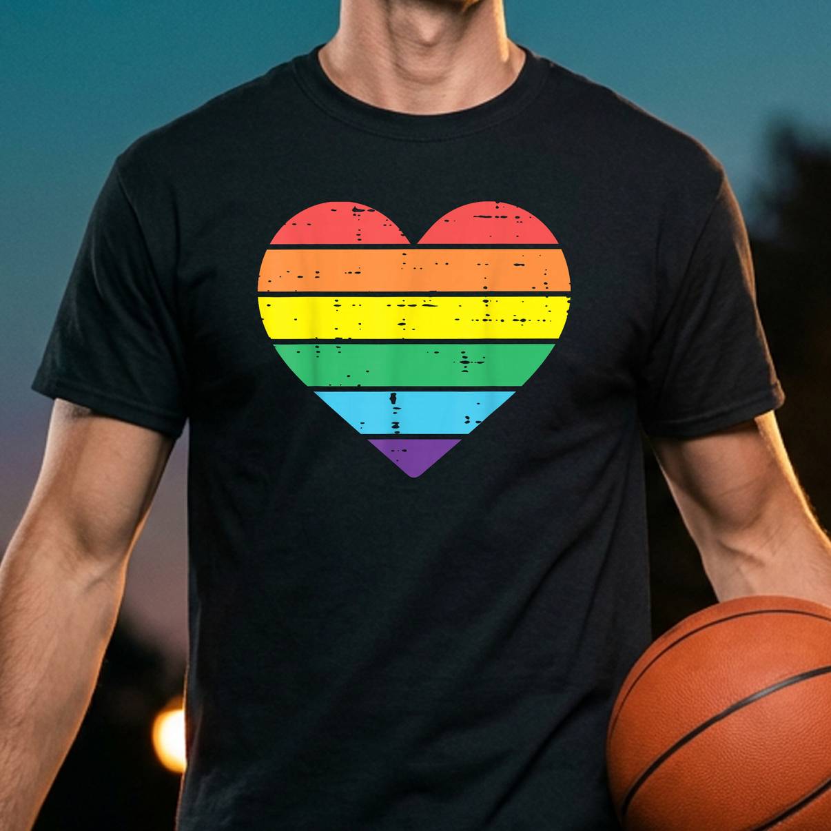 Vintage Love Rainbow Gay Heart Tee LGBTQ Pride Flag Graphic For Mens Vintage Love Rainbow Gay Heart Tee LGBTQ Pride Flag Graphic For Mens