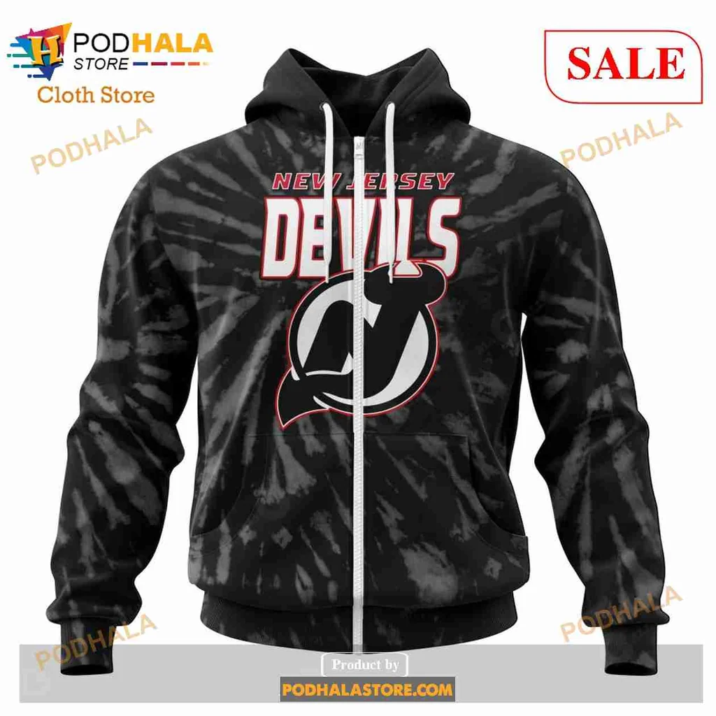 Vintage New Jersey Devils All Over Print Hoodie, Retro Tie Dye Sweatshirt Design Vintage New Jersey Devils All Over Print Hoodie, Retro Tie Dye Sweatshirt Design