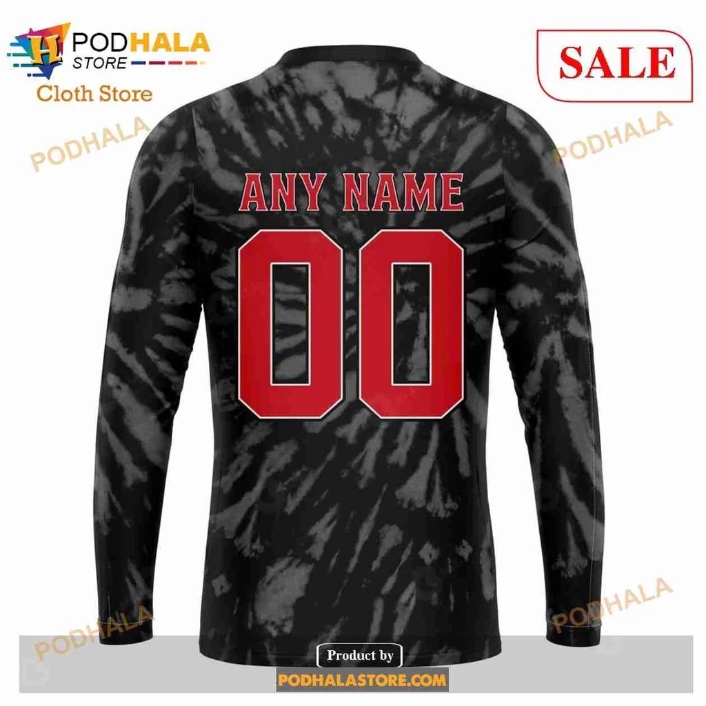 Vintage New Jersey Devils 3d Hoodie, Retro Tie Dye Sweatshirt Design - Product View 5 Vintage New Jersey Devils 3d Hoodie, Retro Tie Dye Sweatshirt Design - Product View 5