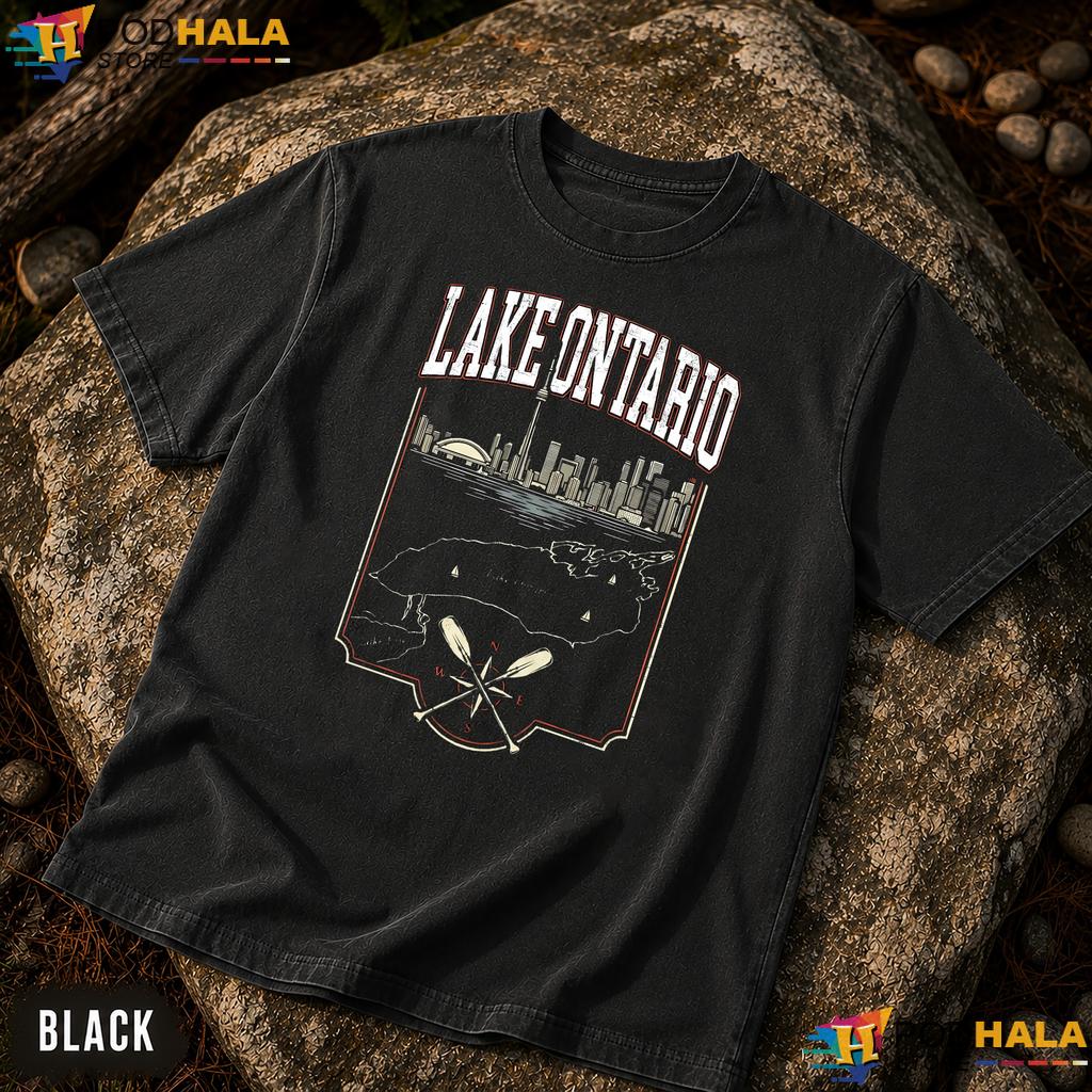 Vintage Paddles Lake Ontario Comfort Colors T-Shirt Minimalist Serene