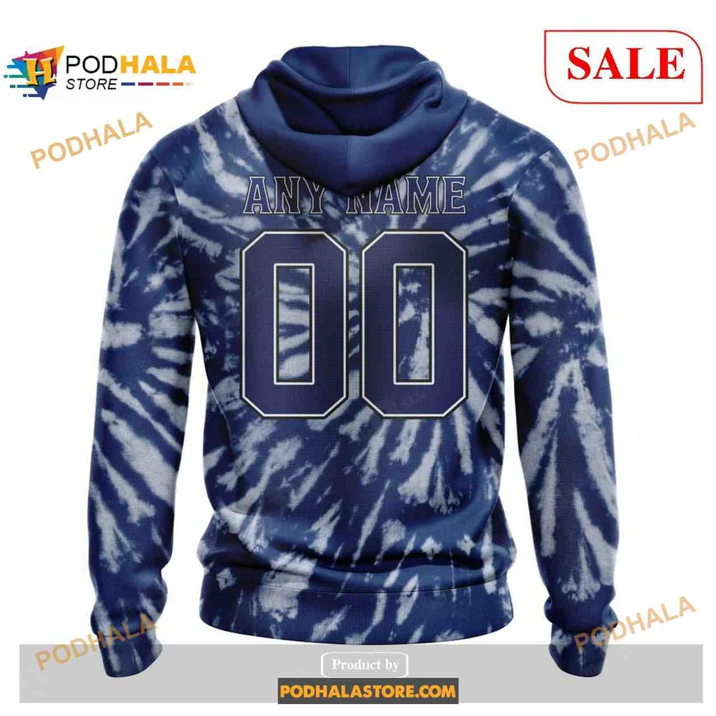 Vintage Toronto Maple Leafs All Over Print Hoodie With Tie Dye Maple Leaf Design Vintage Toronto Maple Leafs All Over Print Hoodie With Tie Dye Maple Leaf Design