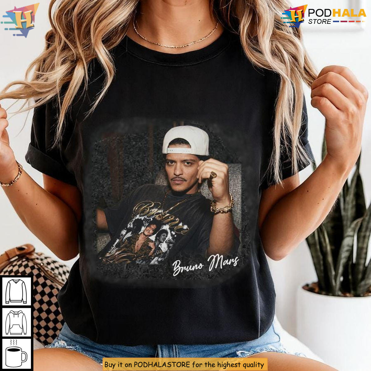 Vintage Wash Bruno Mars Concert Shirt 2026 Bowl Halftime Show Fan Retro Graphic