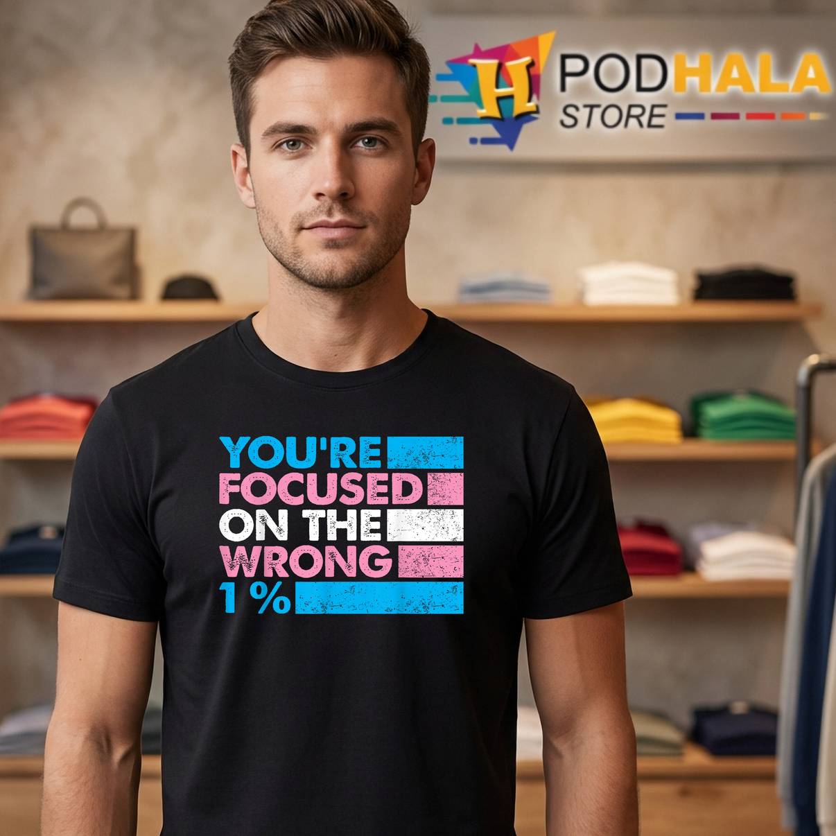 Vintage Youre Focused On The Wrong T-Shirt 1 Percent LGBTQ Queer Ally Vintage Youre Focused On The Wrong T-Shirt 1 Percent LGBTQ Queer Ally
