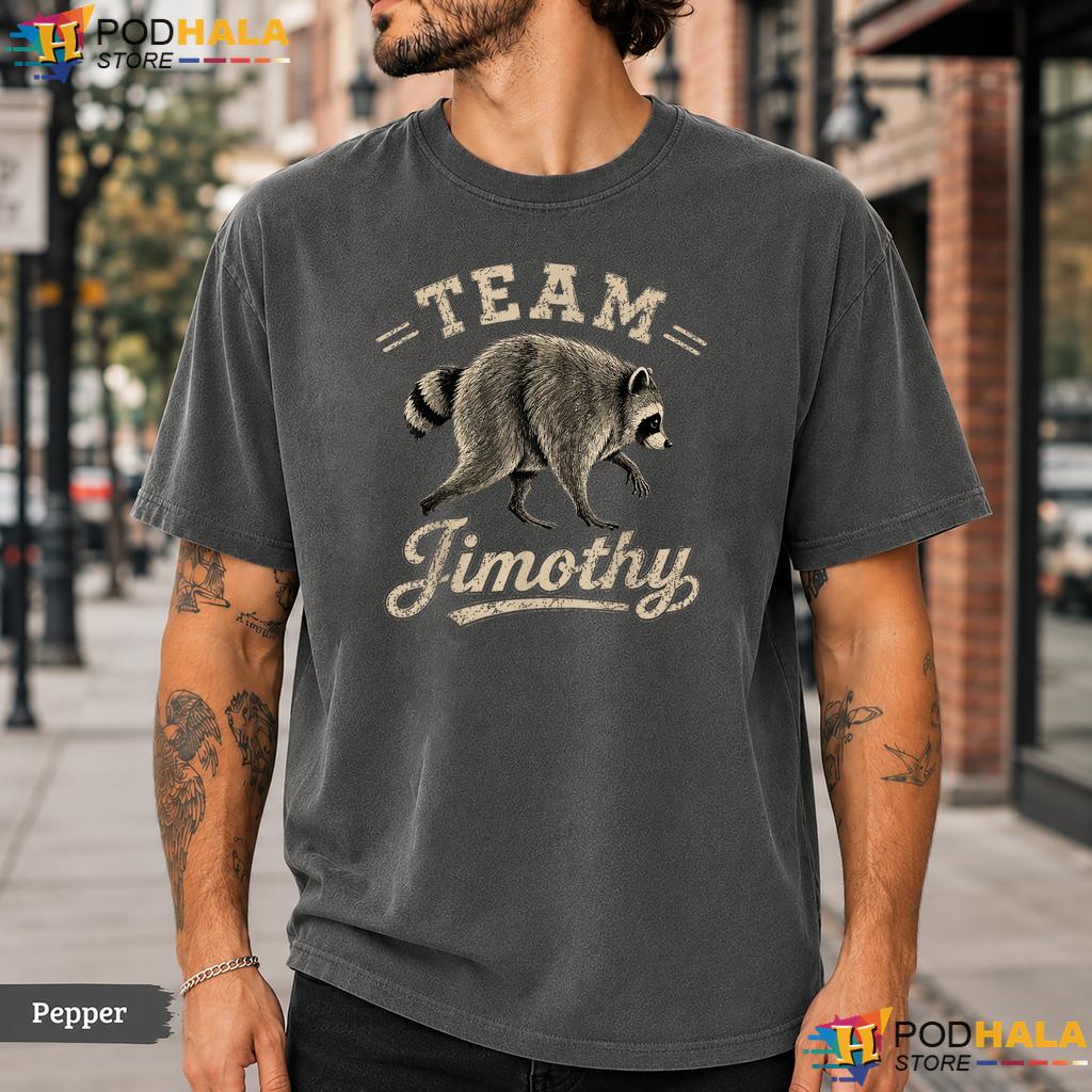 Viral Meme Team Jimothy Comfort Colors T-Shirt Funny Raccoon Apparel