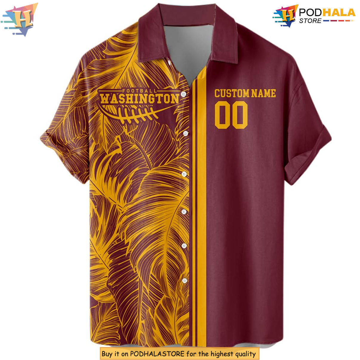 Washington Football Custom Hawaiian Shirt 2026 Personalized Tropical Apparel