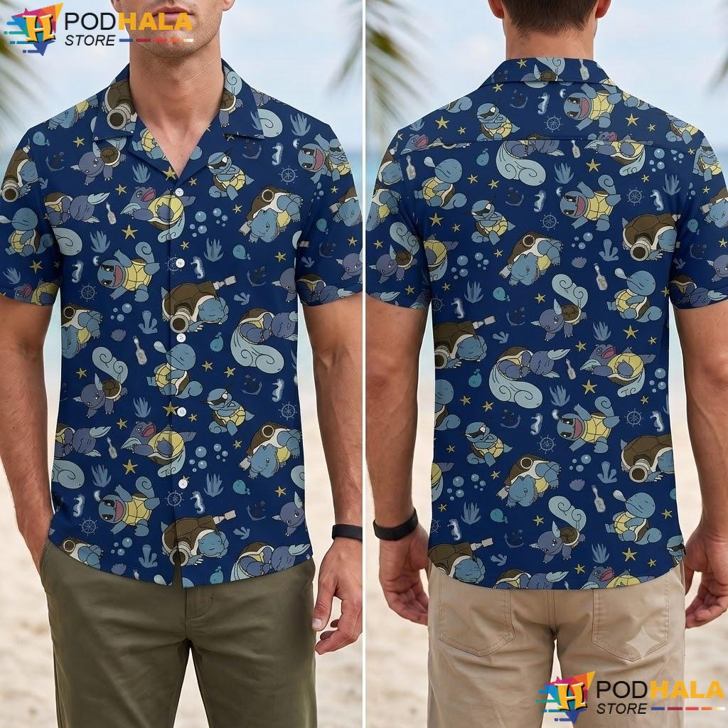 Water Blastoise Tropical Tropical Shirt Anime Beach Vacation Outfit Top Water Blastoise Tropical Tropical Shirt Anime Beach Vacation Outfit Top