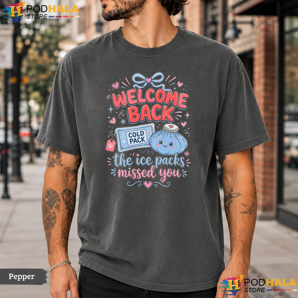 Welcome Back To School Comfort Colors T-Shirt Striped Nurse RN Graphic Top