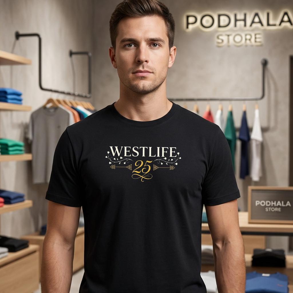 Westlife Anniversary Concert Tour T-Shirt Vintage Graphic Fan Apparel