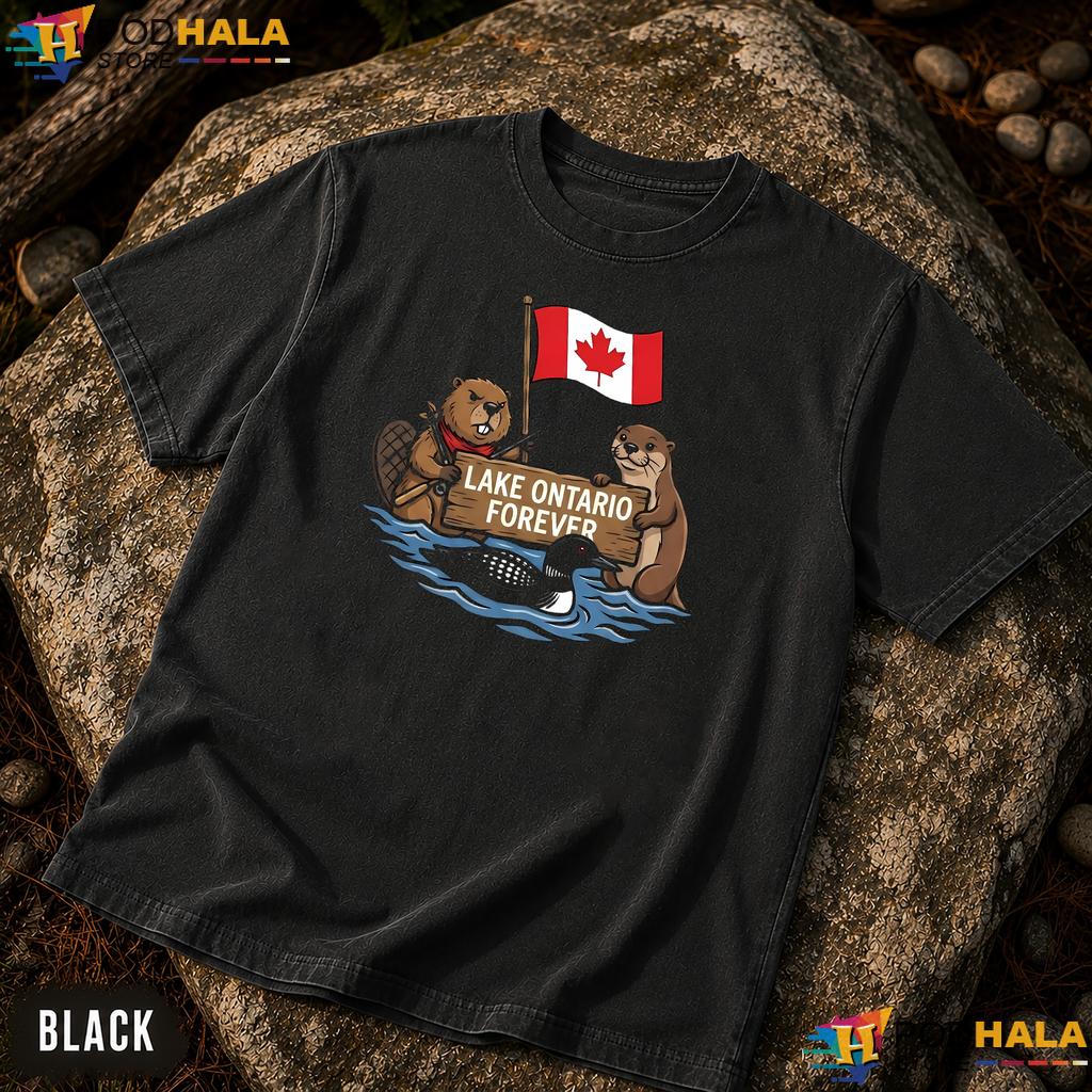 Whimsical Beaver Lake Ontario Comfort Colors T-Shirt Forever Playful