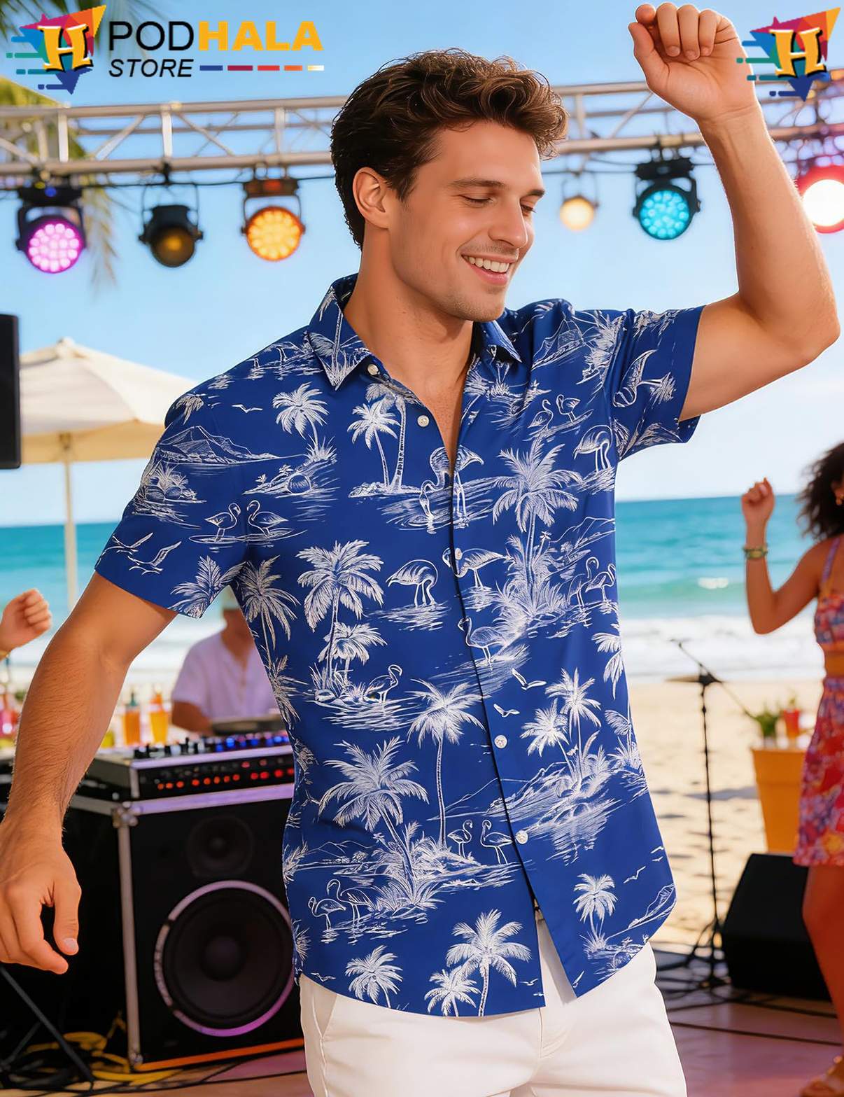 White Blue Cowboy Short-sleeve button-up shirt Western Mens Short Sleeve Beachwear Apparel White Blue Cowboy Short-sleeve button-up shirt Western Mens Short Sleeve Beachwear Apparel