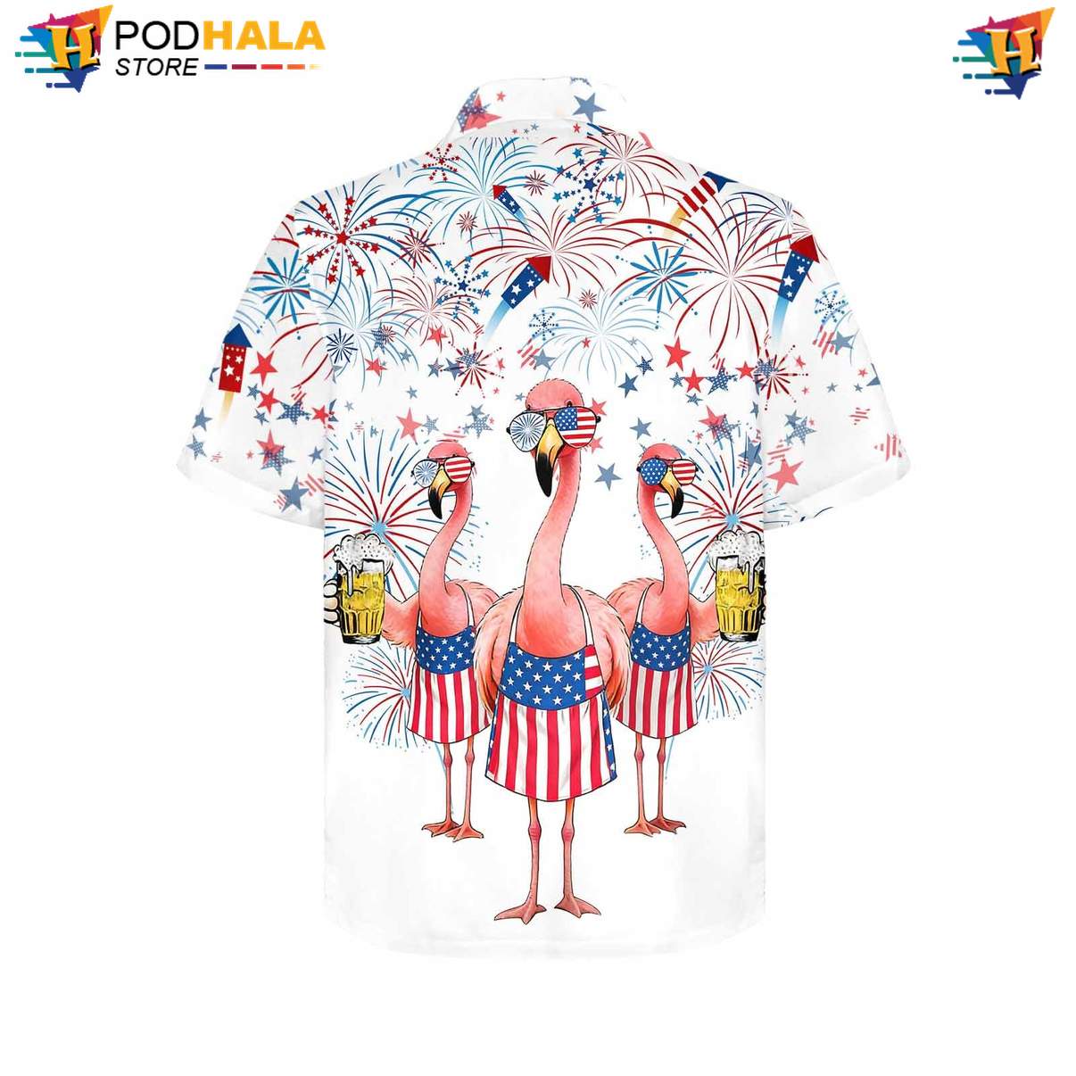 White Flamingo Tropical Shirt Mens Funny Summer Beach Party Vacation Outfit White Flamingo Tropical Shirt Mens Funny Summer Beach Party Vacation Outfit
