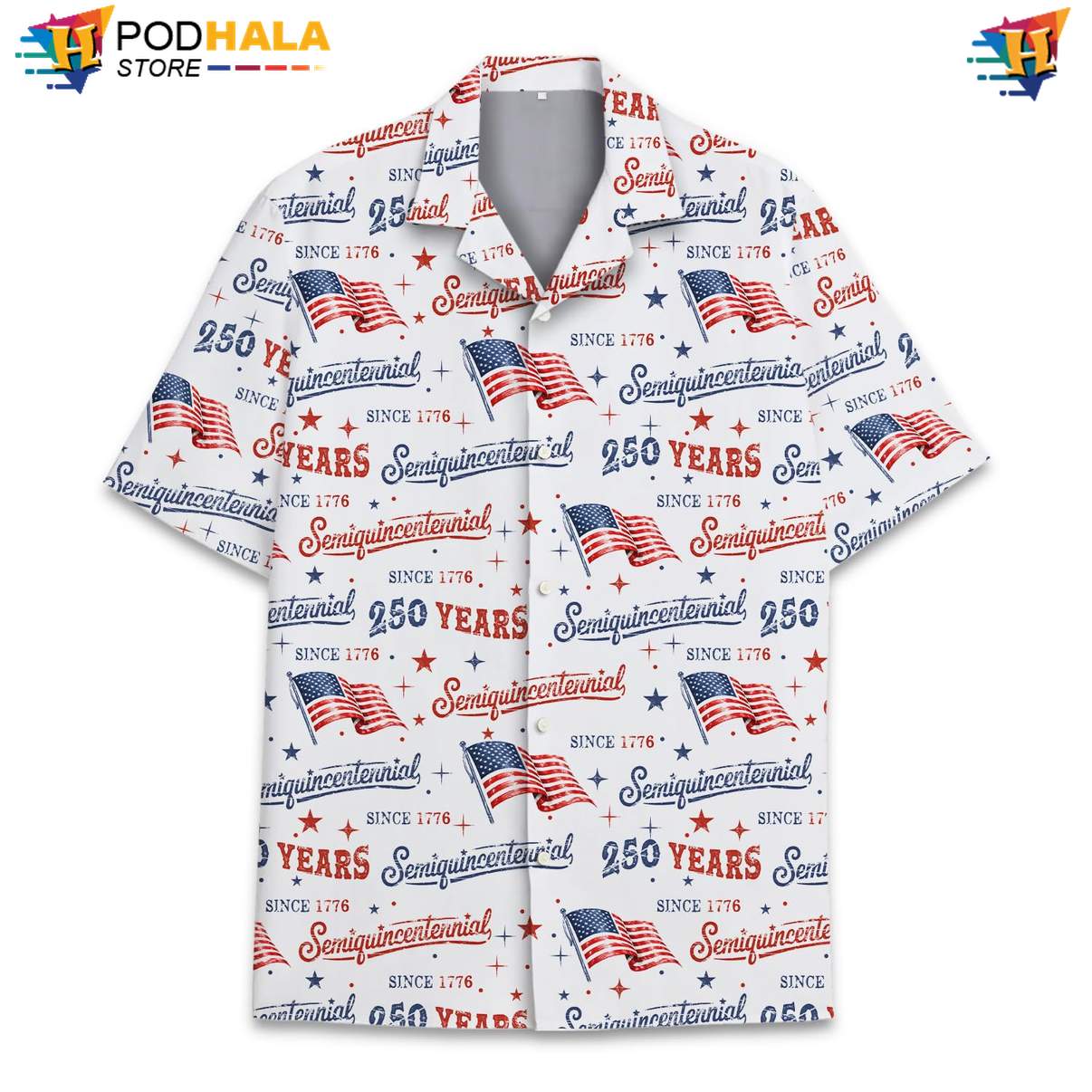 White Independence 250th Tropical Shirt Mens USA Flag Fourth Of July Gear White Independence 250th Tropical Shirt Mens USA Flag Fourth Of July Gear