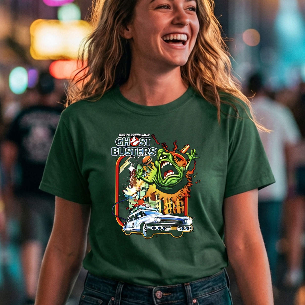 Who Ya Gonna Call Ghost Busters Shirt Funny Retro Movie Fan Graphic Mens