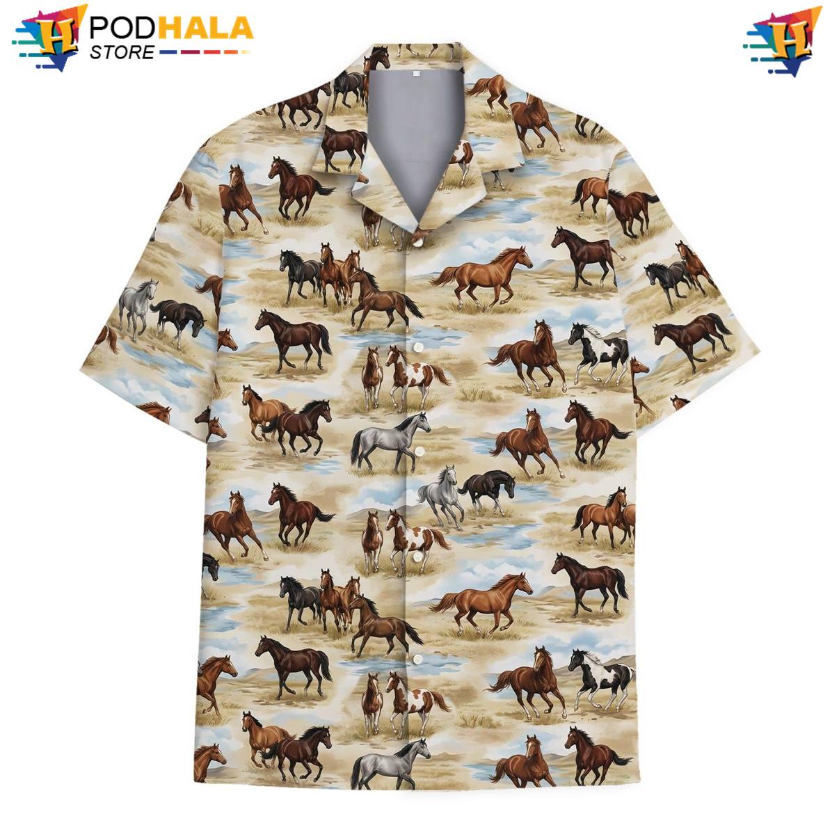 Wild Horse Fire Tropical Shirt Mens Island Vibe Vacation Cruise Button Down Wild Horse Fire Tropical Shirt Mens Island Vibe Vacation Cruise Button Down