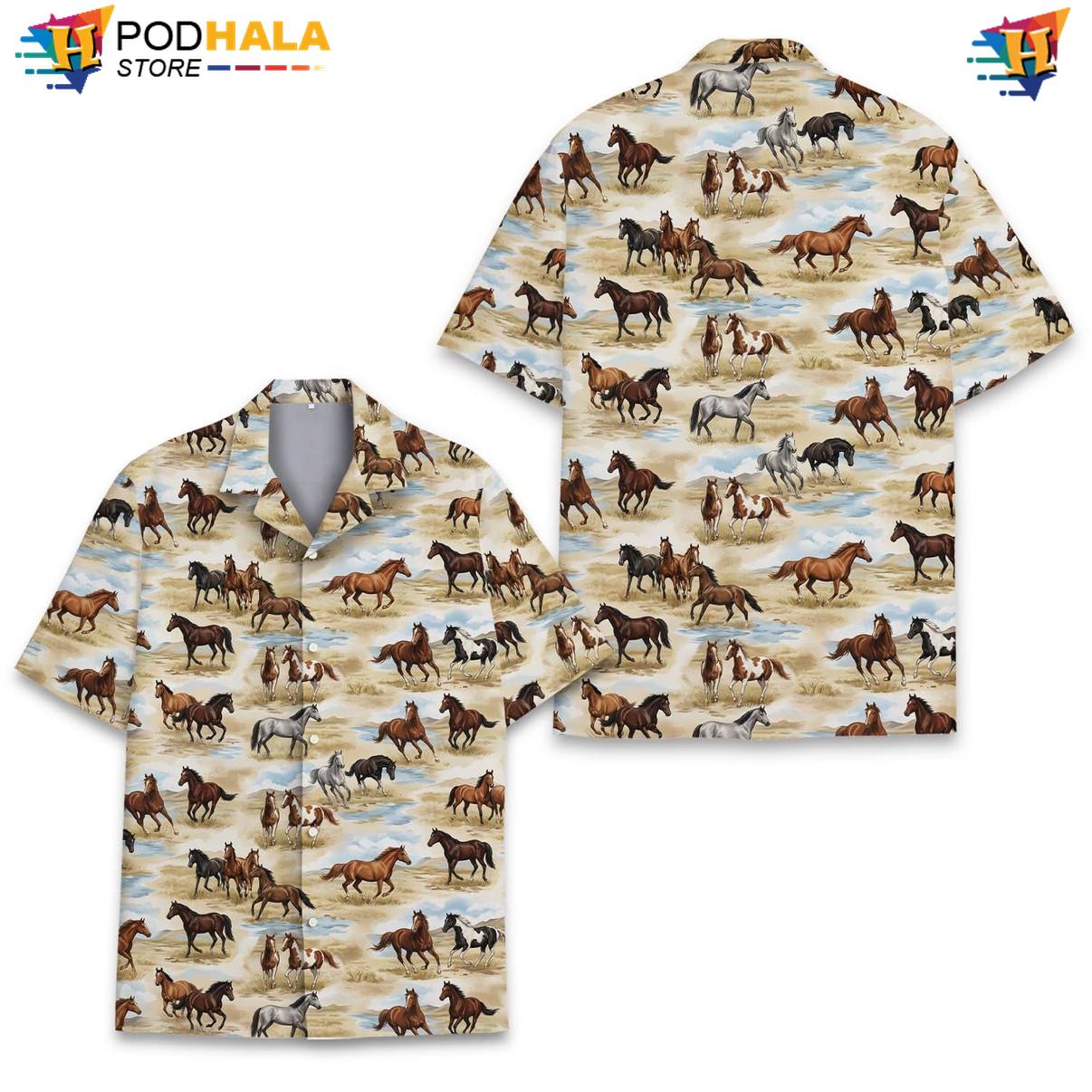 Wild Horse Fire Short-sleeve button-up shirt Mens Island Vibe Vacation Cruise Button Down Wild Horse Fire Short-sleeve button-up shirt Mens Island Vibe Vacation Cruise Button Down