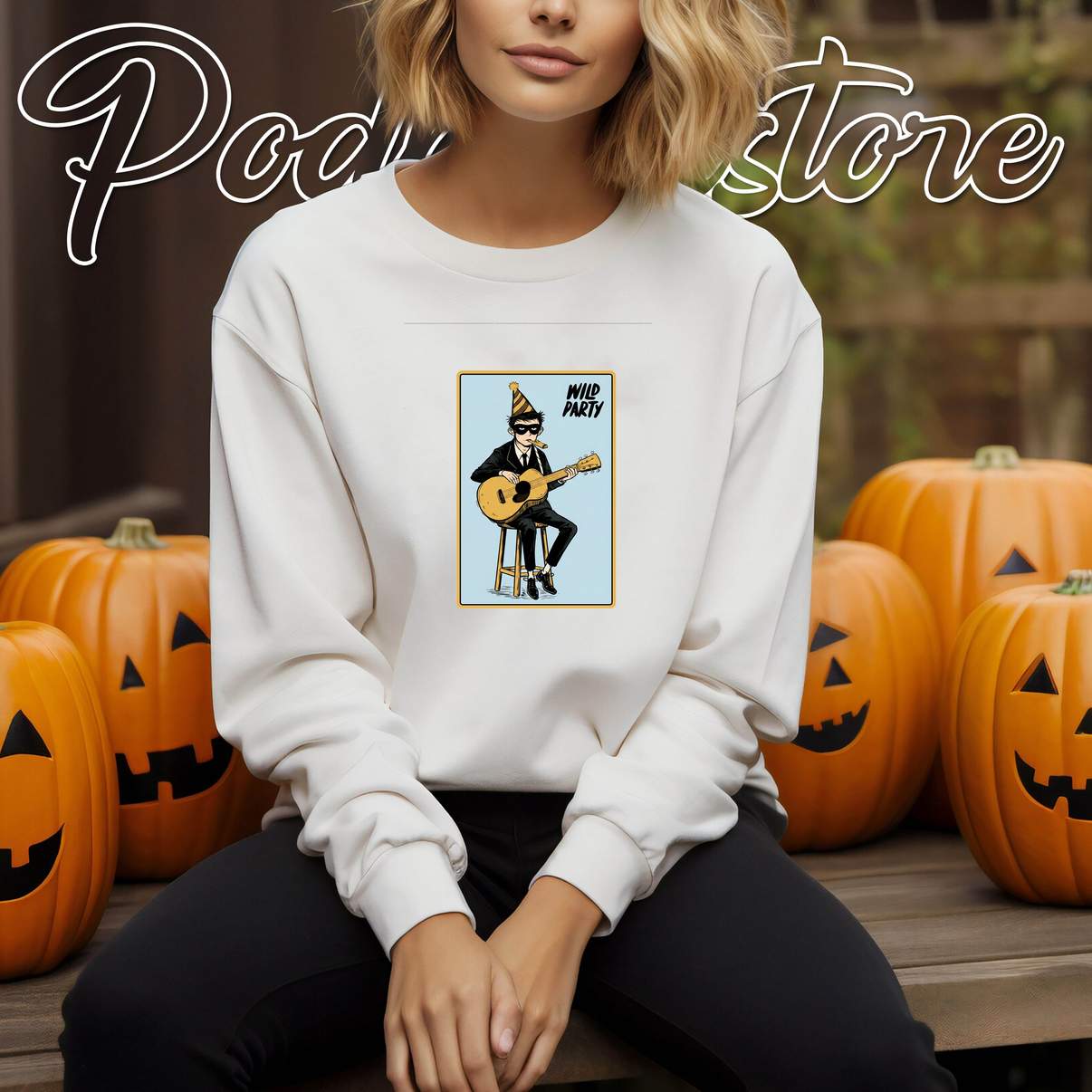 Wild Party Postcard Vintage Shirt Retro Humor Graphic Design Apparel Men