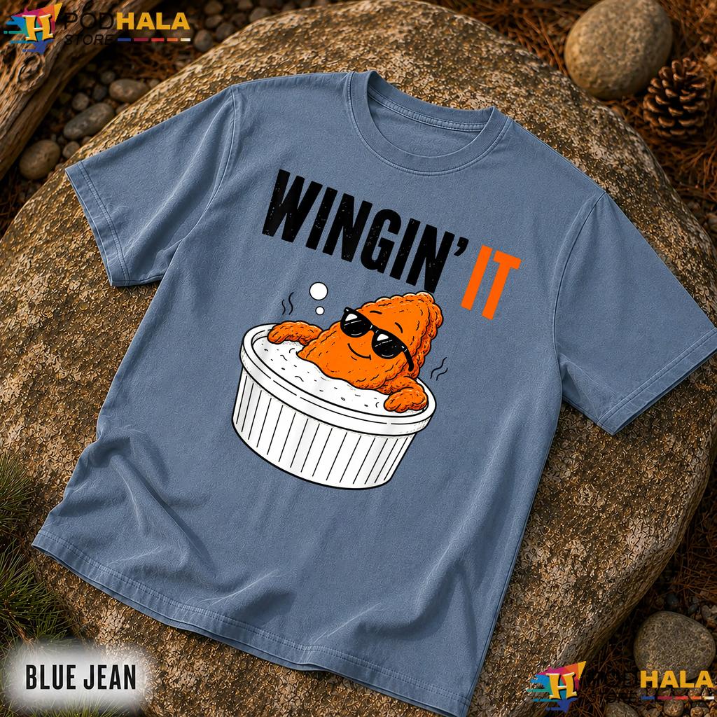 Wingin It Chicken Wing Ranch Comfort Colors T-Shirt Funny Foodie Graphic Top