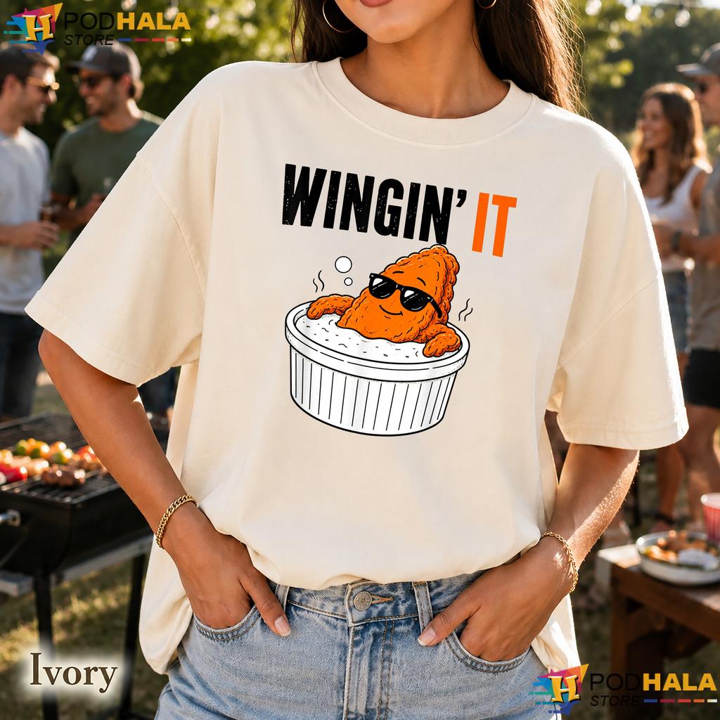 Wingin It Chicken Wing Ranch Comfort Colors Shirt Funny Foodie Graphic Top Wingin It Chicken Wing Ranch Comfort Colors Shirt Funny Foodie Graphic Top