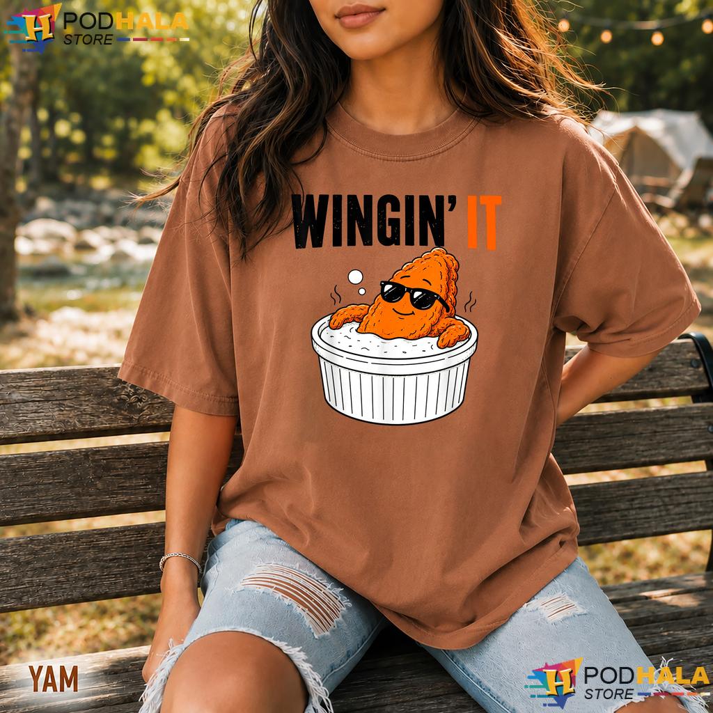 Wingin It Chicken Wing Ranch Comfort Colors Tee Funny Foodie Graphic Top Wingin It Chicken Wing Ranch Comfort Colors Tee Funny Foodie Graphic Top