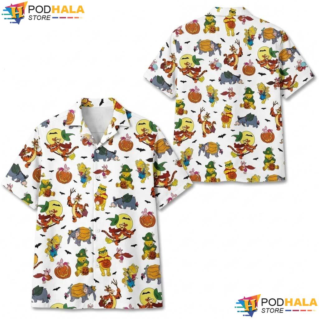 Winnie The Pooh Halloween Hawaiian Shirt Spooky Tigger Pumpkin Outfit