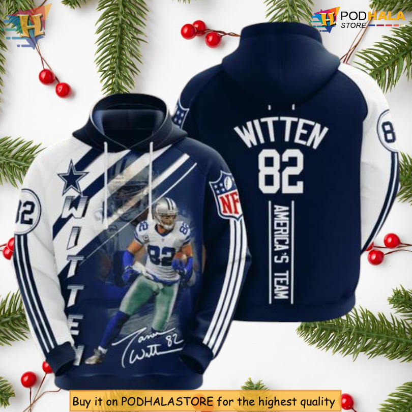 Witten 82 Classic Player Edition Dallas Cowboys Hoodie 3D NFL Teamwear