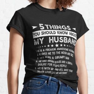5 Things You Should Know About My Husband T-Shirt Gifts