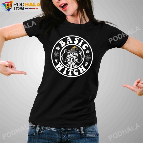 Basic Witch Style Starbuck Funny T-shirt For Women, Halloween Gifts