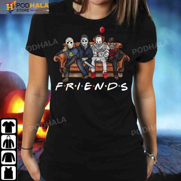 FRIENDS Halloween Gifts Scary Character Michael Myers Costume T-Shirt