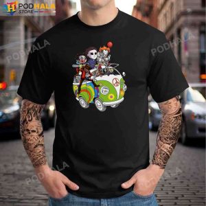 Friends Horror Killers Character Movie Halloween Gifts T Shirt