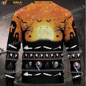 Friends Horror Killers Character Movie Halloween Gifts Ugly Sweater 2