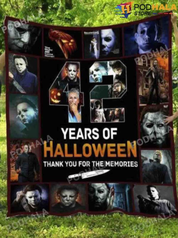 Halloween 1978 Michael Myers 42 Years Of Halloween Blanket Halloween Gifts