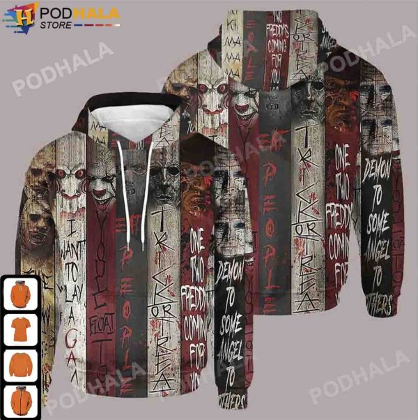Halloween Gifts Jason Friday The 13Th Michael Myers Horror Movie Hoodie 3D