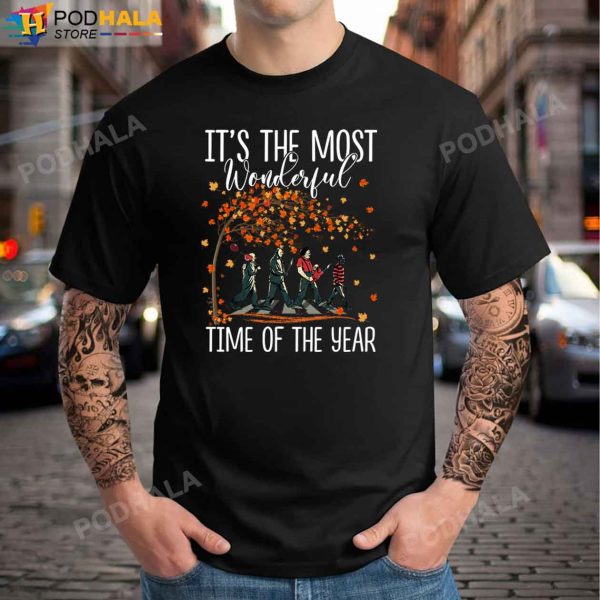 It’s The Most Wonderful Time Of The Year T-Shirt Horror Movie Characters, Halloween Gifts