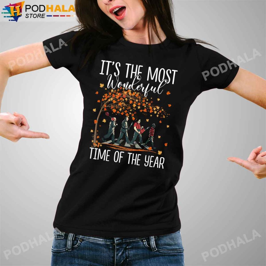 Its The Most Wonderful Time Of The Year TShirt Horror Movie Characters Halloween Gifts Its The Most Wonderful Time Of The Year TShirt Horror Movie Characters Halloween Gifts