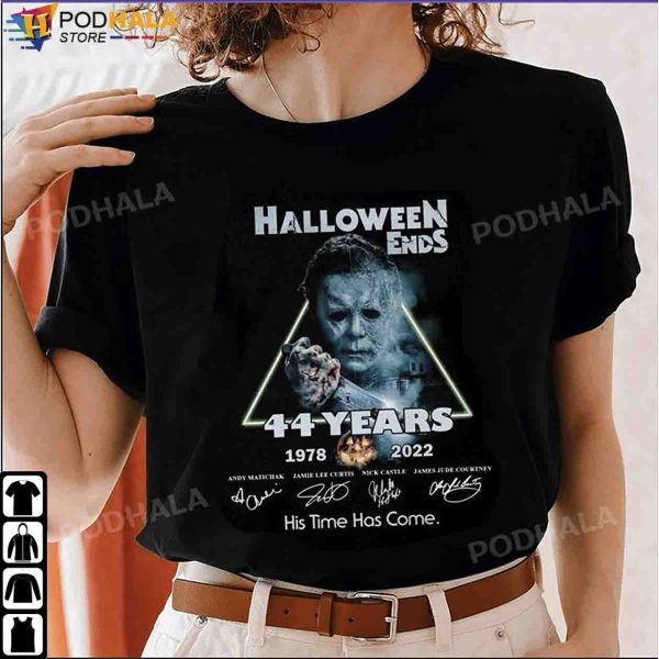 Michael Myers Costume, Halloween Ends 44 Years 1978-2022 T-Shirt Halloween Gifts