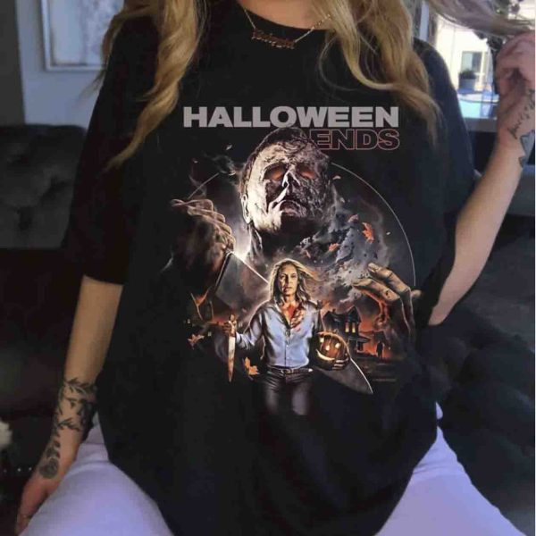Michael Myers Costume Halloween Ends 44 Years 1978-2022 Tshirt Michael Myers Gifts