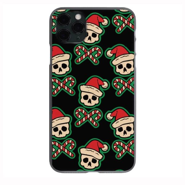 Rock Skull Christmas Print Phone Case For Apple iPhone