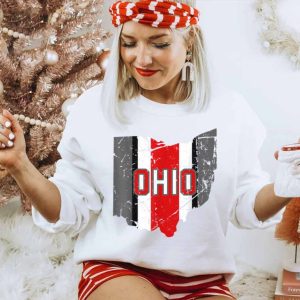 Vintage OHIO Shirt Ohio State Map T-Shirt