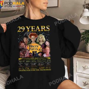29 Years Hocus Pocus 2 1993 2022 Thank You For The Memories Signatures Sweatshirt